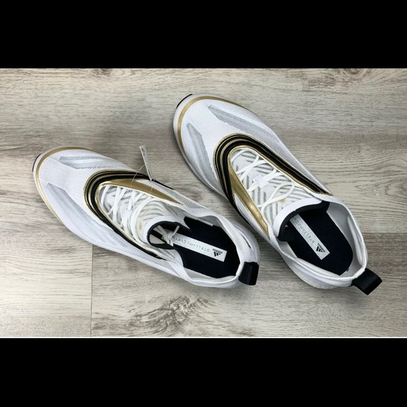 Adidas Stella McCartney Boston White Black Gold - Picture 4 of 10